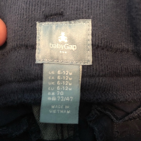 Baby Gap Infant Navy Pocket Shorts - 6-12mo - Picture 3 of 3